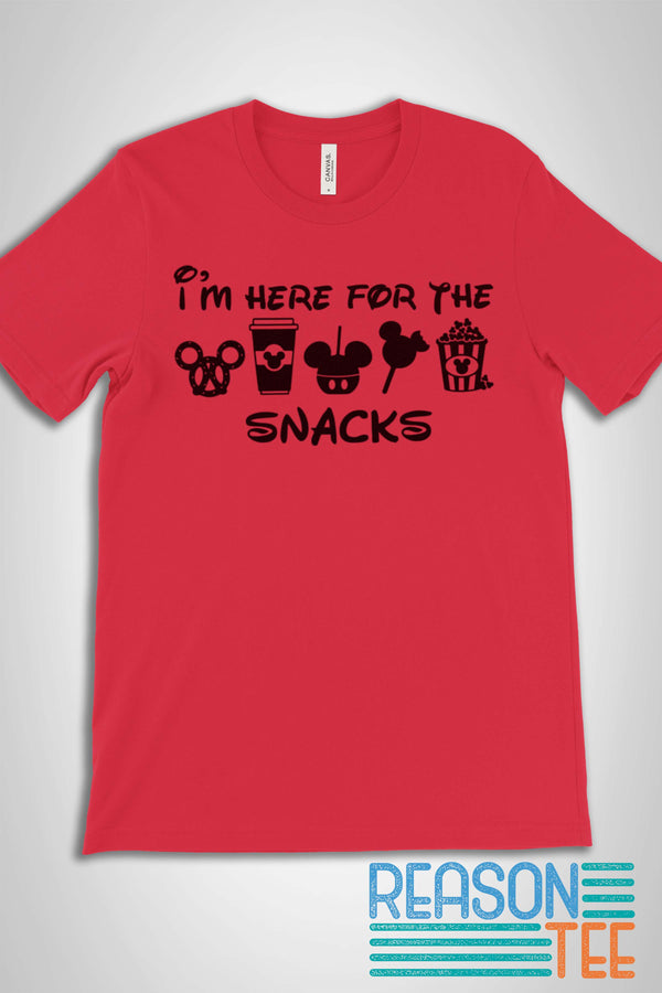 I'm Here For The Snacks T-shirt