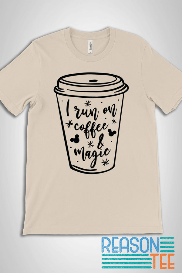 I run On Coffee And Magic T-shirt