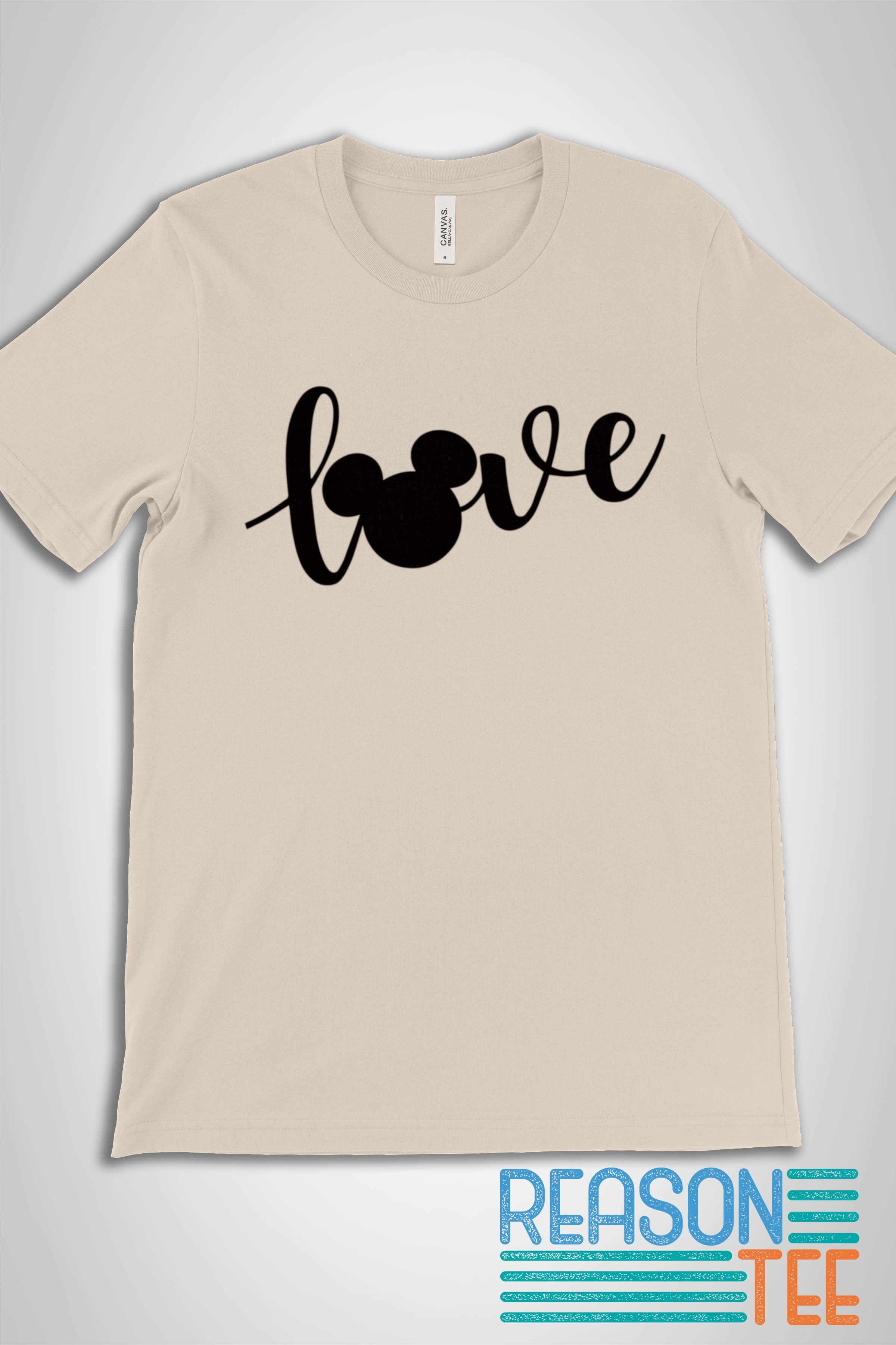 Mickey mouse love t shirt discount